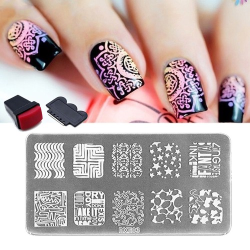 Timbro nail art retrò - timbro,