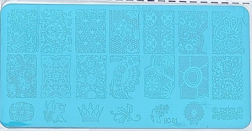 10pz piastre per timbri nail - per,