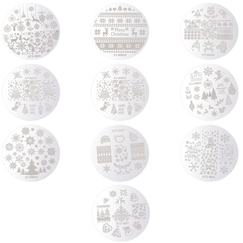Kit nail art natalizio - nail, 10pz
