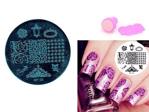 Timbro nail art nero gatto - art,