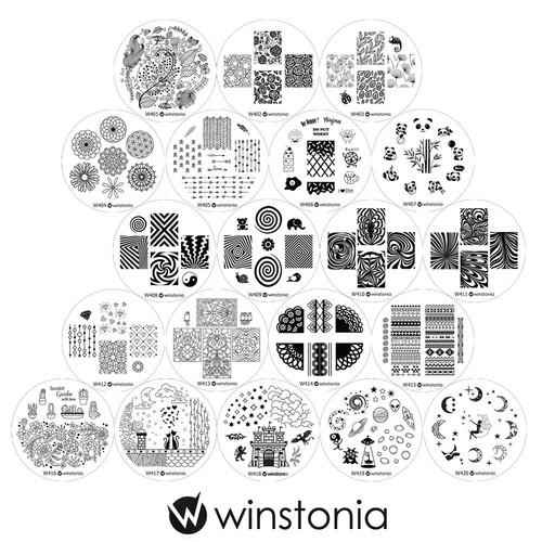 Winstonia nail art set piastre - nail,