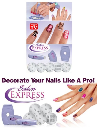 Set decorazione unghie stencil - set,