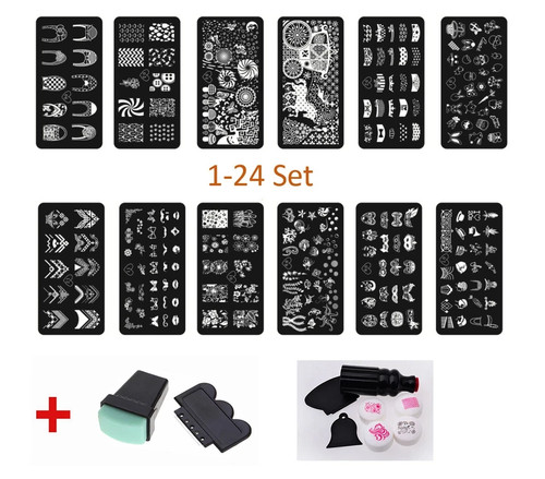 Nail art stamping plate - nail,